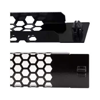 LogiLink PN110B πάνελ rack 19 ιντσών 1U με αερισμό μαύρο RAL 9005