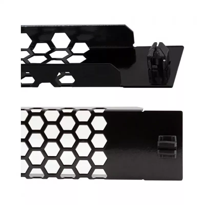 LogiLink PN110B πάνελ rack 19 ιντσών 1U με αερισμό μαύρο RAL 9005