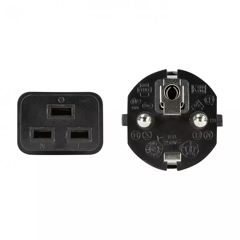 Logilink Καλώδιο Τροφοδοσίας, CEE 7/7 σε IEC C19, Μαύρο, 3 m