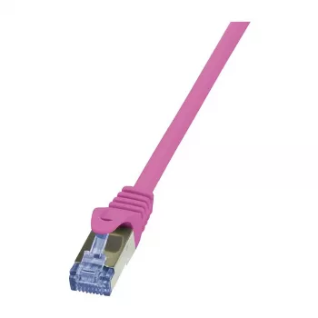 LogiLink PrimeLine Καλώδιο δικτύου Cat.6A S/FTP, RJ45, 1,5 m, ροζ, 10 Gbit/s, LSZH
