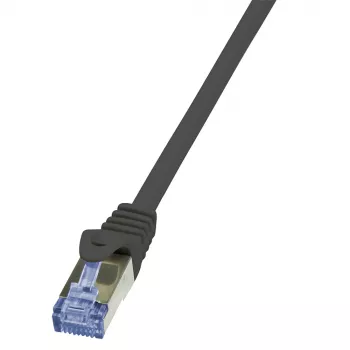 LogiLink PrimeLine Cat.6A S/FTP PIMF Patch καλώδιο, 0,25 m, Μαύρο CQ3013S