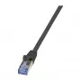 LogiLink PrimeLine Cat.7 καλώδιο patch RJ-45 (M) - 0,25 m μαύρο