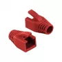 LogiLink Professional Modular RJ45 Plug Cable Boot 8 mm κόκκινο – 50 τεμ.
