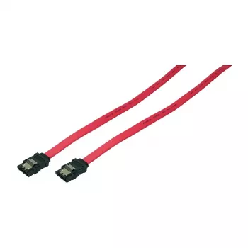 LogiLink Καλώδιο δεδομένων SATA III με κλειδούμενους συνδετήρες, 6 Gbps, Κόκκινο, 0,9 m