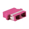 LogiLink SC Duplex OM4 πολυτροπικός προσαρμογέας οπτικής ίνας με φλάντζα, βιολετί