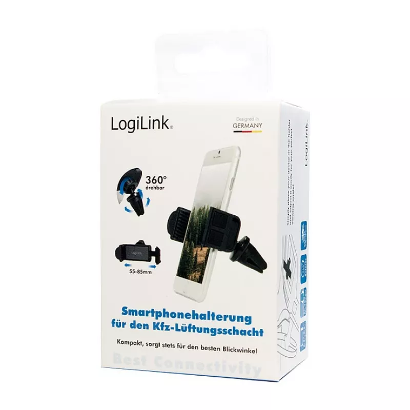 LogiLink Βάση αερισμού smartphone για αυτοκίνητο, μικρή