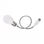 Logilink UA0220 USB LED επιτραπέζιο φως με λαιμό κύκνου, λευκό φως, μαύρο