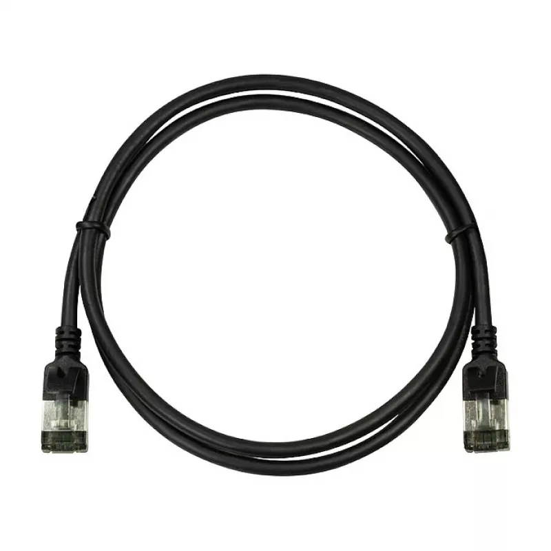 LogiLink Ultraflex SlimLine Cat6a S/FTP Καλώδιο Patch, 2m, Μαύρο (CQ9053S)