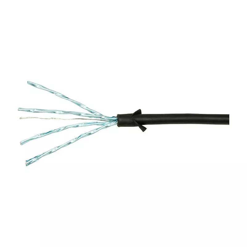 LogiLink Ultraflex SlimLine Cat6a S/FTP Καλώδιο Patch, 2m, Μαύρο (CQ9053S)