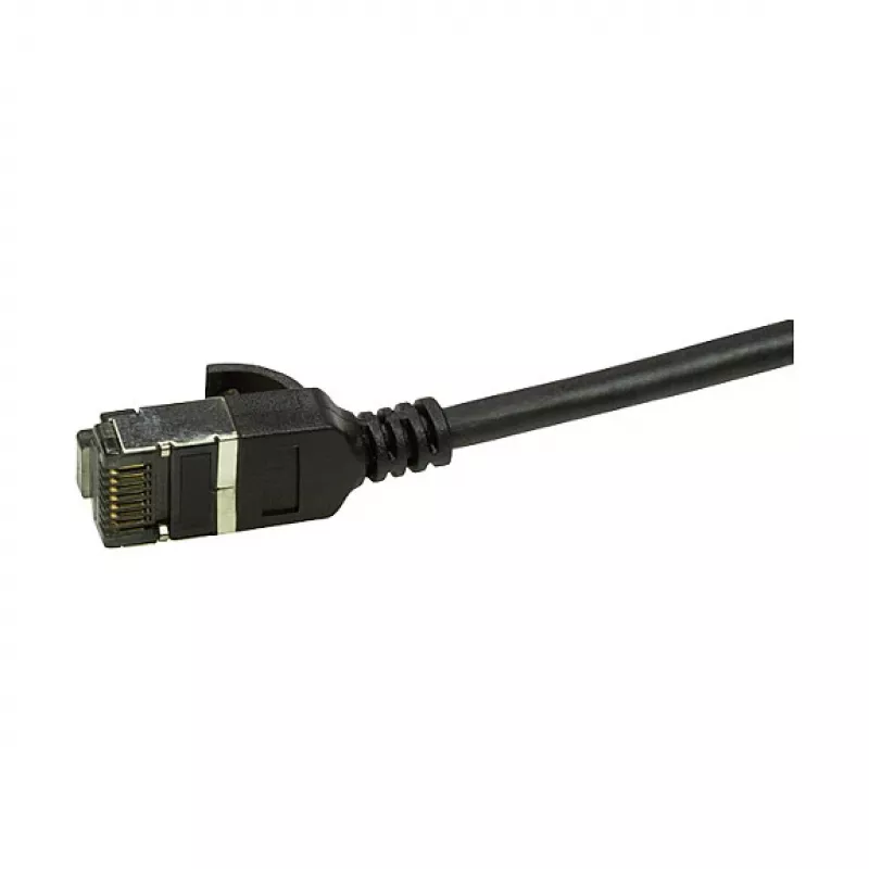 LogiLink Ultraflex SlimLine Cat6a S/FTP Καλώδιο Patch, 2m, Μαύρο (CQ9053S)