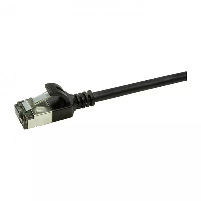 LogiLink Ultraflex SlimLine Cat6a S/FTP Καλώδιο Patch, 2m, Μαύρο (CQ9053S)