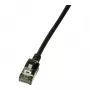 LogiLink Ultraflex SlimLine Cat6a S/FTP Καλώδιο Patch, 2m, Μαύρο (CQ9053S)