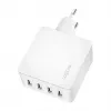 Logilink Φορτιστής USB-A, 24 W, 4 θύρες, 4x USB-A, Λευκό