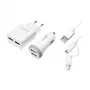 Logilink σετ φορτιστή USB-A, 10,5 W / 10 W, 2 θύρες, 2x USB-A, Λευκό