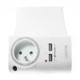 LogiLink Φορτιστής τοίχου USB-A 10,5 W, 2 θύρες, με βάση φόρτισης, Λευκό
