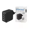 LogiLink Φορτιστής τοίχου USB-A, 24W, 4 θύρες, 4x USB-A, Μαύρο