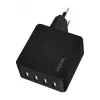 LogiLink Φορτιστής τοίχου USB-A, 24W, 4 θύρες, 4x USB-A, Μαύρο