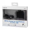 Logilink Φορτιστής αυτοκινήτου USB, 2+2 θύρες, 24 W, μαύρο