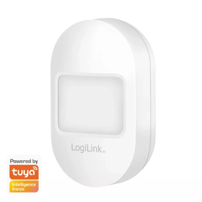 Logilink Έξυπνος αισθητήρας κίνησης PIR WiFi, συμβατός με Tuya, λευκό