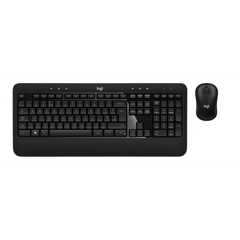 Logitech Advanced Combo Ασύρματο Σετ Πληκτρολογίου και Ποντικιού - Μαύρο