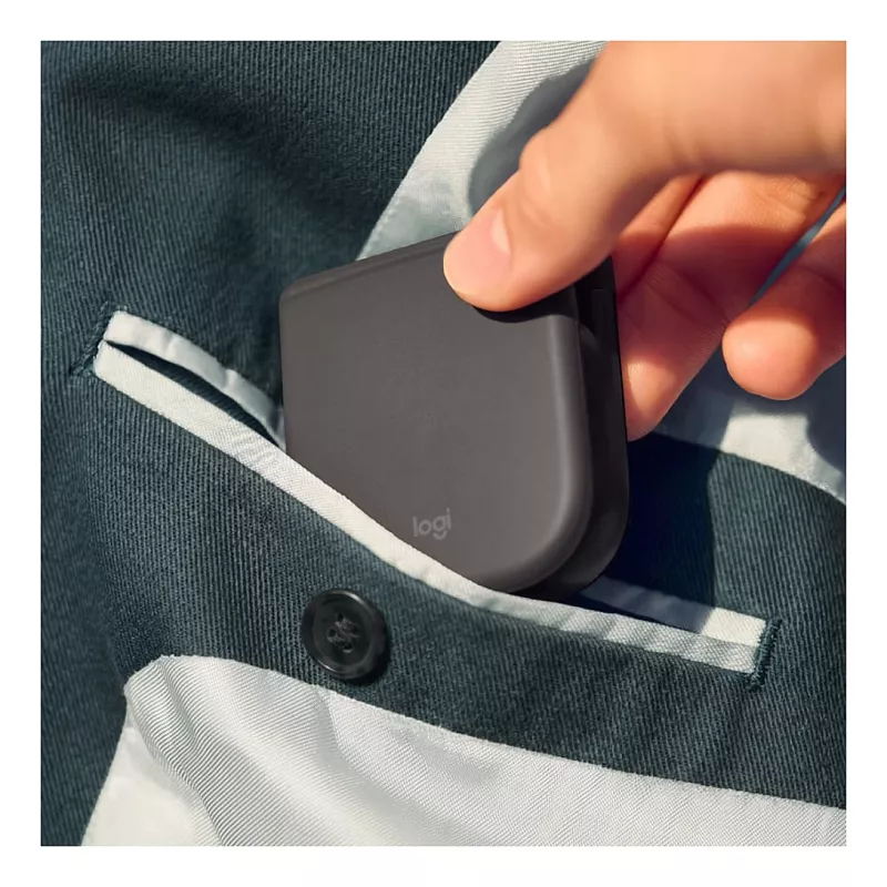 Logitech Mobi Fold Graphite ασύρματο ποντίκι Bluetooth