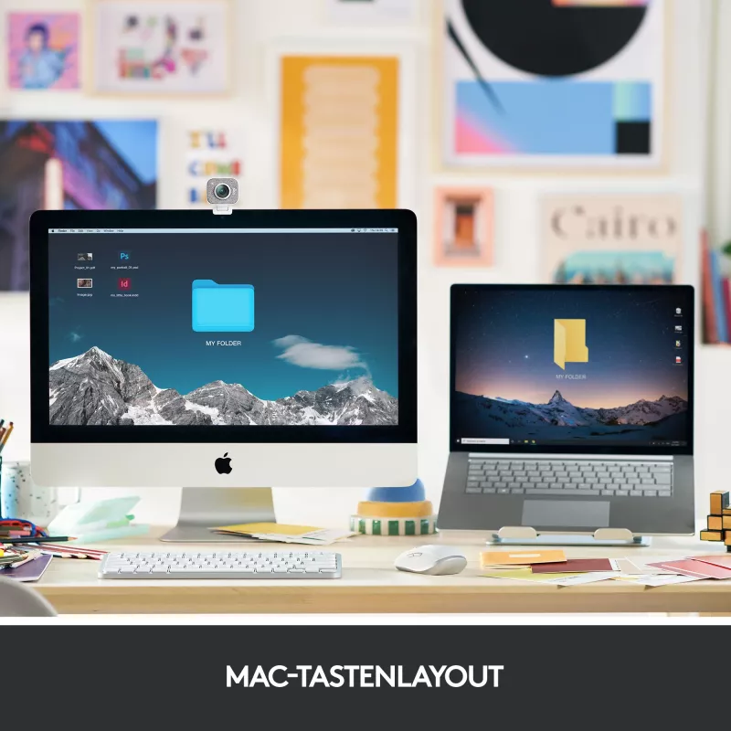 Logitech MX Keys Mini for Mac - Ασύρματο Πληκτρολόγιο - Οπίσθιος Φωτισμός - Space Gray