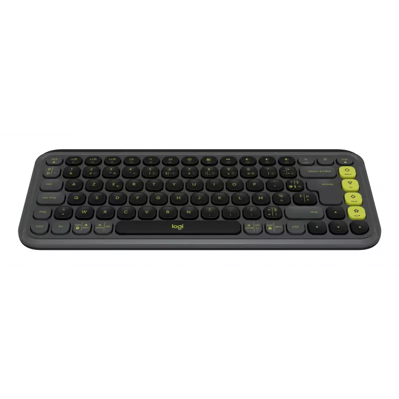 Logitech POP ICON KEYS Graphite French AZERTY Ασύρματο μηχανικό πληκτρολόγιο