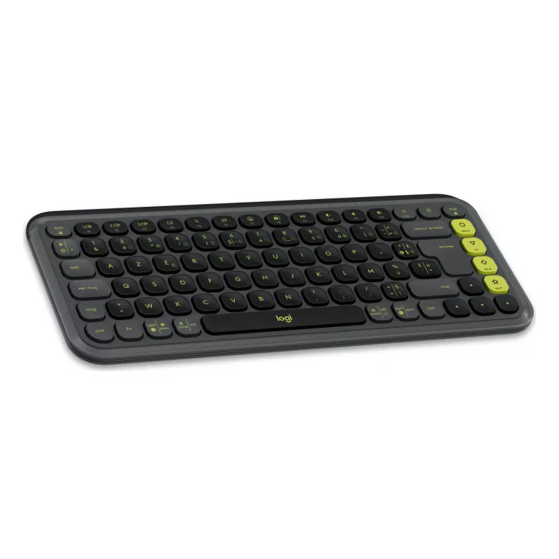 Logitech POP ICON KEYS Graphite French AZERTY Ασύρματο μηχανικό πληκτρολόγιο