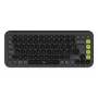 Logitech POP ICON KEYS Graphite French AZERTY Ασύρματο μηχανικό πληκτρολόγιο