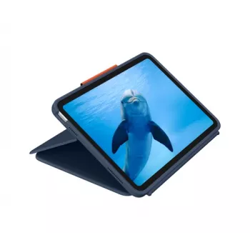 Logitech Rugged Combo 4 Touch θήκη πληκτρολογίου με Trackpad για Apple iPad 10. γενιάς - Classic Blue - Pan Nordic QWERTY