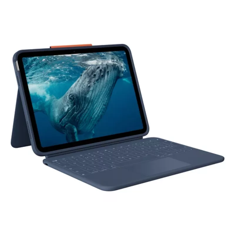 Logitech Rugged Combo 4c Touch Classic Blue (CH) Θήκη πληκτρολογίου με Trackpad για iPad 7/8/9