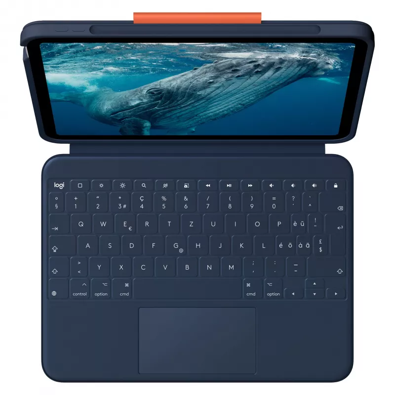 Logitech Rugged Combo 4c Touch Classic Blue (CH) Θήκη πληκτρολογίου με Trackpad για iPad 7/8/9