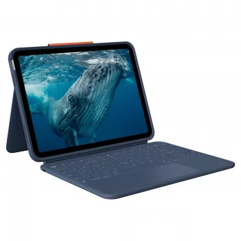 Logitech Rugged Combo 4c Touch Classic Blue (CH) Θήκη πληκτρολογίου με Trackpad για iPad 7/8/9