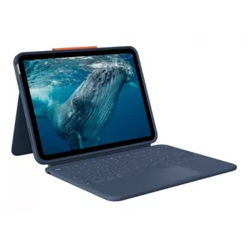 Logitech Rugged Combo 4c Touch Classic Blue Θήκη πληκτρολογίου iPad με Trackpad