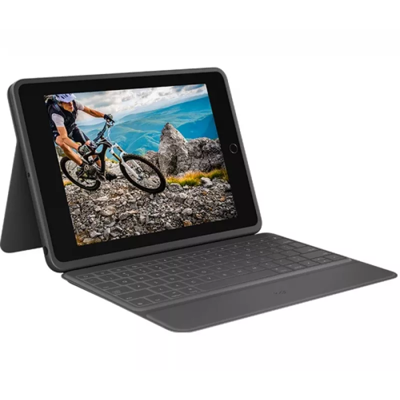 Logitech Rugged Folio Graphite θήκη με πληκτρολόγιο για iPad 7/8/9
