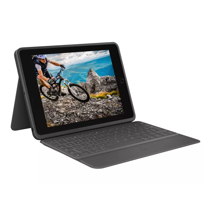 Logitech Rugged Folio Graphite θήκη με πληκτρολόγιο για iPad 7/8/9