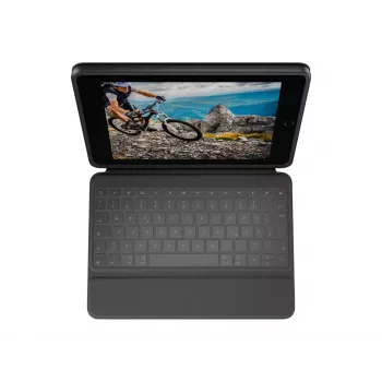 Logitech Rugged Folio Graphite θήκη με πληκτρολόγιο για iPad 7/8/9
