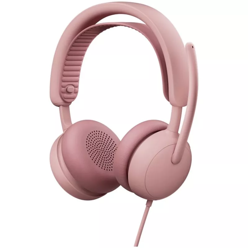 Logitech Zone Wired 2 headset, ροζ