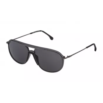 LOZZA MAN SL2338M γυαλί ηλίου 990568 γκρι φακοί μαύρος σκελετός ορθογώνιο 99mm