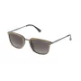 LOZZA SL4028M520ANB Unisex Ορθογώνια Γυαλιά ηλίου - Μαύρος Σκελετός Ασετάτης, Γκρι Φακοί Πολυανθρακικού, Προστασία UV400