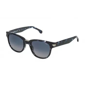 LOZZA SL4134M5206DQ Unisex Ορθογώνια Ηλιακά Γυαλιά Havana Σκελετός Ασετάτ Καφέ Διαβαθμισμένος Φακός 52/22/140 mm