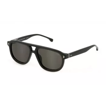 LOZZA SL4330-550D80 unisex γυαλί ηλίου - σκελετός ασετάτ Havana, καφέ φακοί διαβάθμισης πολυανθρακικού, 55/18/145 mm