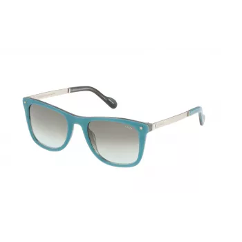 LOZZA unisex ορθογώνιο γυαλί ηλίου SL4035M5306DK - καφέ σκελετός ασετάτης Havana με καφέ φακούς πολυανθρακικού gradient, προστασία UV400, πλάτος φακού 53 mm