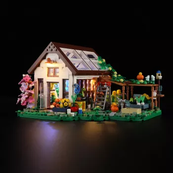 Lumibricks Εσωτερικό Θερμοκήπιο με LED Φωτισμό Ανάπτυξης Πλήρους Φάσματος, Σύστημα Υδροπονίας, 6 Κάψουλες Φυτών, Δεξαμενή Νερού 2,5 l, Λευκό