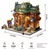 Lumibricks Steampunk Time Rift Library DIY Μινιατούρα Book Nook Κιτ