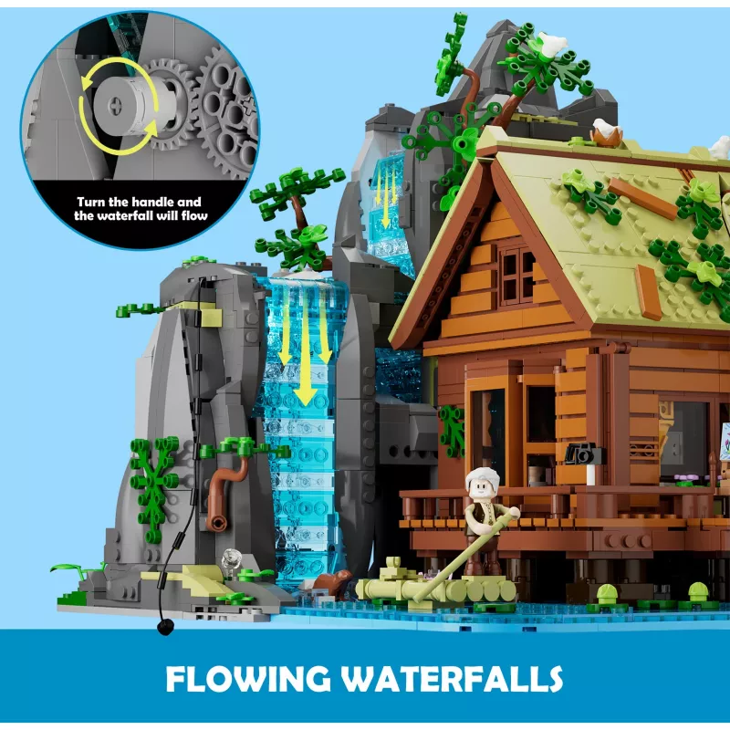 Lumibricks Waterfall Hut Σετ Δόμησης με Φωτισμό LED