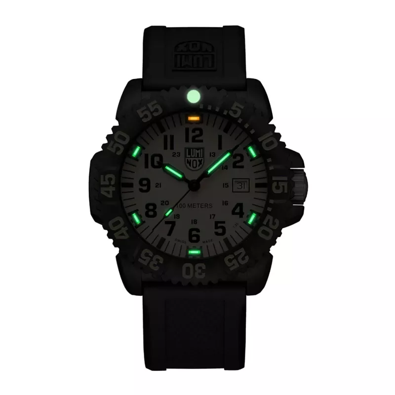 LUMINOX ανδρικό X2.2055.1 αυτόματο ρολόι 44mm καφέ δέρμα