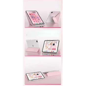 MACHINO TAB Case για iPad Pro 11 2024 Ροζ