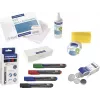 MAGNETOPLAN HOLTZ 12299 Σετ αξεσουάρ λευκού πίνακα - Πολύχρωμο (Μαύρο, Μπλε, Πράσινο, Κόκκινο) με μαρκαδόρους, μαγνήτες, σβηστήρα, πανί καθαρισμού και υγρό καθαρισμού