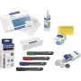 MAGNETOPLAN HOLTZ 12299 Σετ αξεσουάρ λευκού πίνακα - Πολύχρωμο (Μαύρο, Μπλε, Πράσινο, Κόκκινο) με μαρκαδόρους, μαγνήτες, σβηστήρα, πανί καθαρισμού και υγρό καθαρισμού